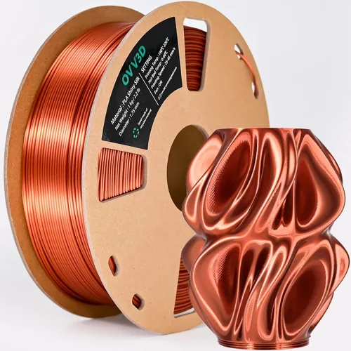 Vista 18 de OVV3D - Filamento PLA para impresora 3D de 8.82 oz x 4 bobinas, PLA Transparente Pla Multicolor