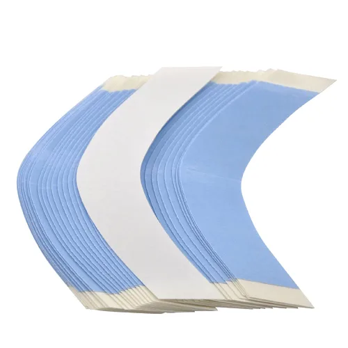 Vista 2 de Tiras de cinta para pelucas, 36 piezas, cinta adhesiva transparente de doble cara, para peluca de encaje, peluca de Toupee (contorno A)