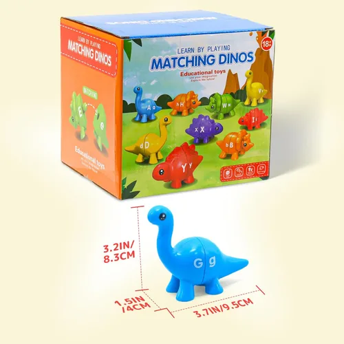 Vista 6 de 26 piezas de juguete de habilidades motoras finas con letras coincidentes, juego educativo de alfabeto para niños pequeños de 1 a 3 años, juguete