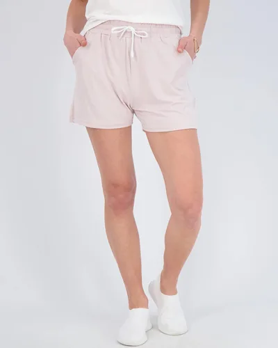 Vista 2 de Paquete de 3 pantalones cortos deportivos para mujer, pantalones cortos para correr, entrenamiento, yoga, sudadera con bolsillos
