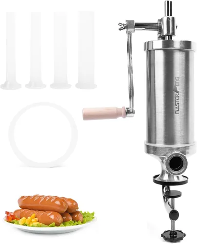 Vista 10 de Máquina de relleno vertical de acero inoxidable de 5 libras con 8 embudos de relleno y 1 pistón de silicona