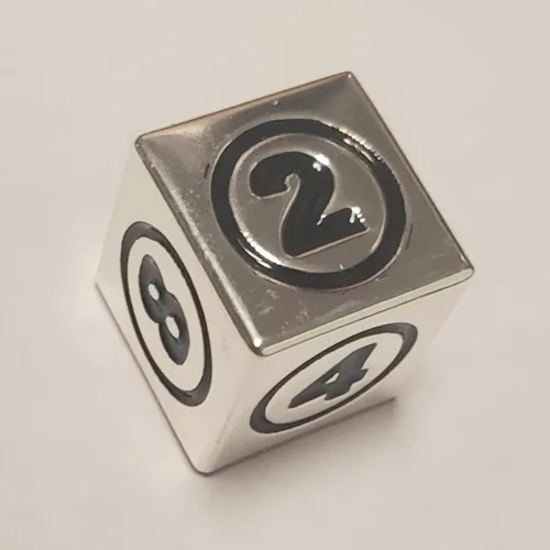 Vista 2 de 1 x Dados de metal para Commander EDH Tiny Leaders Magic: The Gathering MTG Die