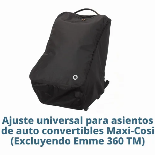 Vista 3 de Maxi-Cosi Paquete de viaje para silla de coche con ruedas, Negro