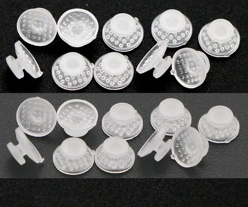 Vista 3 de Botones lingües de cerámica dentales compuestos ortodónticos transparentes Bondable Base redonda (paquete de 1)