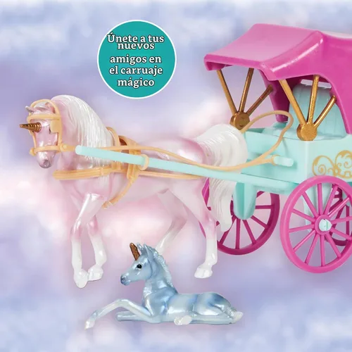Vista 4 de Breyer Horses Stablemates Series Carrozas mágicas de unicornio y potro B-SM-10666