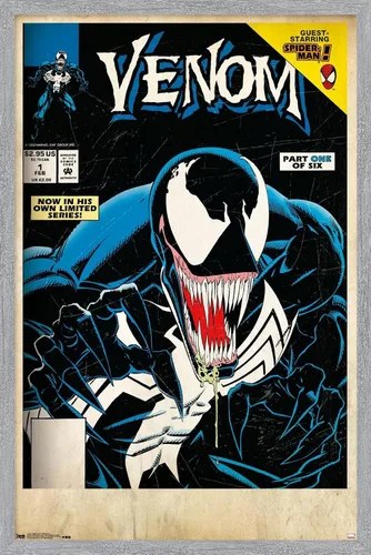 Vista 16 de Trends International Marvel Comics Venom - Póster de pared con cubierta protectora letal #1, 14.725 x 22.375 pulgadas, versión enmarcada de madera