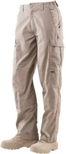 Vista 5 de Tru-Spec pantalones tácticos de bolsillo cargo para hombre de la serie 24-7 simplemente tácticos, poliéster algodón rip-stop Negro