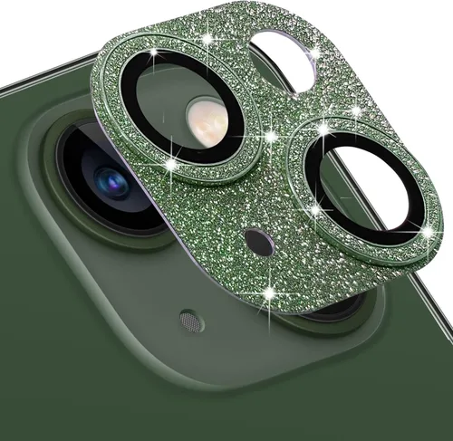 Vista 87 de Protector de Lente de Cámara para iPhone 14 / iPhone 14 Plus Película de Cubierta de Cámara de Metal, Vidrio Templado 9H, Antiarañazos, Compatible
