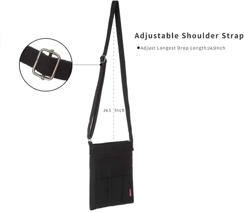 Vista 6 de AOCINA Pequeño bolso cruzado de viaje para teléfono, bolso cruzado para mujer, bolso pequeño, monedero pequeño para niñas y niños