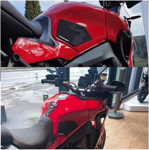 Vista 5 de Fuel Tank Gasket Motorcycle Non-Slip Side Fuel Tank Stickers Pad Rubber Sticker for Yam&aha MT-09 MT09 Tracer 900 Tracer 9 GT 2021