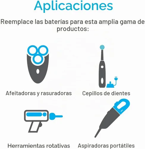 Vista 4 de Tenergy AA 1.2V NiMH 2000mAh Pilas AA recargables con parte superior plana con pestañas, paquete de 48