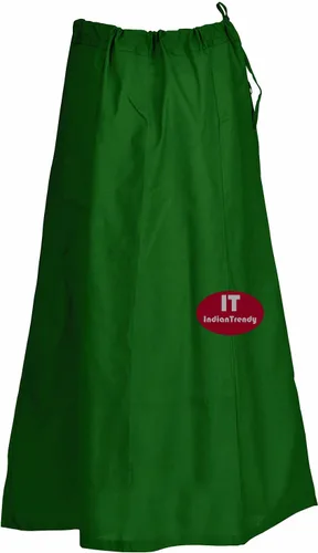 Vista 26 de Indian Trendy Sari Enagua de Algodón Cosida Cintura Ajustable Sari Enagua Forro Falda
