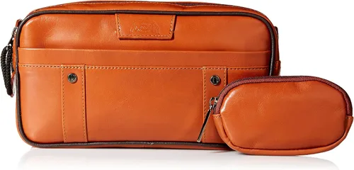 Vista 6 de Dopp Veneto - Kit de viaje de cuero con múltiples cremalleras