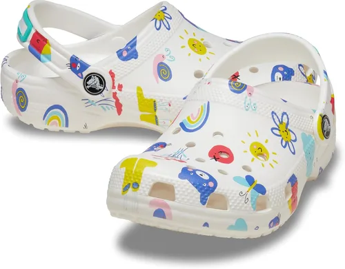 Vista 30 de Crocs Zuecos Gráficos Clásicos Unisex para Niños