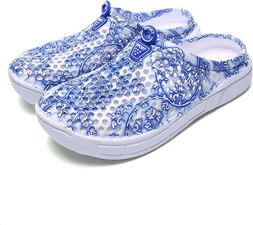 Vista 2 de Zuecos de jardín para mujer, zapatos informales, sandalias de playa, antideslizantes, para piscina, para el agua, para el hogar, calzado de verano