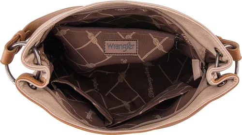 Vista 6 de Wrangler Hobo Bags for Women Vegan Leather Top Handle Shoulder Purses and Handbags