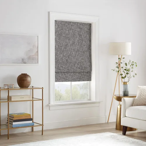 Vista 14 de Eclipse Drew - Persianas romanas para ventanas, sin cordones, 100 % opacas, 23 pulgadas de ancho x 64 pulgadas de largo, reducen el ruido, persianas