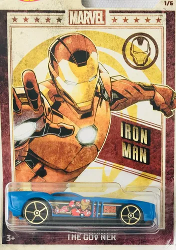 Vista 2 de Hot Wheels 2019 Marvel Avengers - Juego completo de 6 autos fundidos a troquel