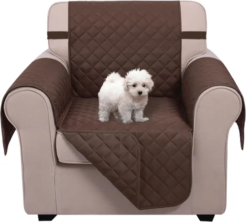 Vista 11 de U-NICE HOME Funda para sillón reclinable, reversible, con correas elásticas, resistente al agua, protege de perros y mascotas, sillón pequeño