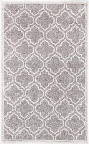 Vista 34 de Safavieh Amherst Collection Tapete AMT412A para interiores/exteriores de color marfil y verde claro, Polipropileno