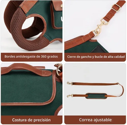 Vista 9 de Wakytu Arnés de elevación para perro, arnés VES ajustable para perro, correa ajustable para perro con bolsa pequeña para golosinas para cachorros