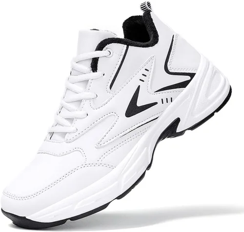 Vista 3 de YEFDG Tenis para hombre tenis, atletismo, entrenamiento cruzado, zapatos anchos de pickleball zapatos de cancha para hombre