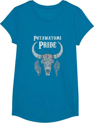 Vista 44 de Potawatomi Pride Tribe Native American Indian Buffalo Camiseta