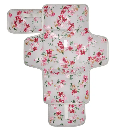 Vista 36 de Cambiador de pañales portátil con estampado de vaca beige y negro, impermeable, plegable, tapete cambiador de pañales de viaje para bebés, regalos