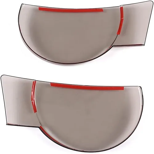 Vista 4 de Cubierta de faros delanteros de automóvil ABS ahumada tintada compatible con accesorios Land Rover Defender 2020 2021 2022, cubierta de lámpara