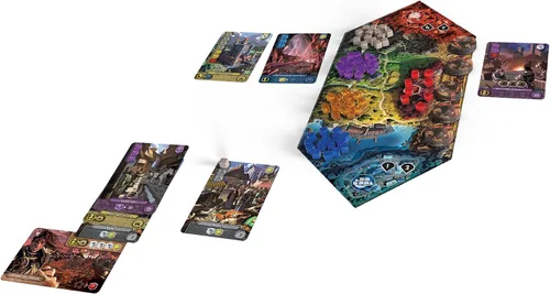 Vista 5 de It's A Wonderful Kingdom - Juego estratégico de construcción del reino y gestión de recursos, juego de fantasía, mayores de 14 años, 1-2 jugadores