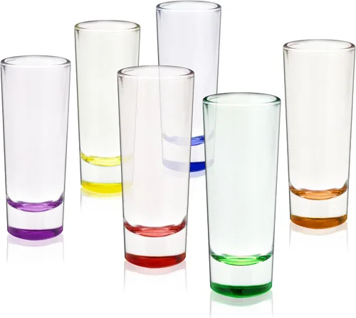 Vista 9 de Vaso de Chupito Clásico Verdadero, Vasos de Chupito Lisos Perfectos para Tequila y Whisky, Vaso de Medida Reutilizable, Juego de 6, 1.5 oz