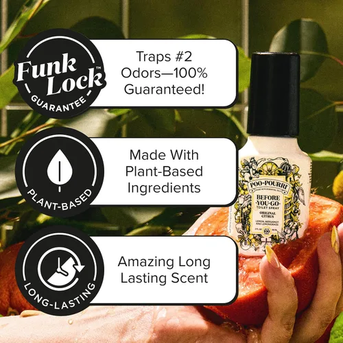 Vista 2 de Poo-Pourri Before-You-go Toilet Spray, 2 Fl Oz, Original Citrus Scent, 2 Fl Oz