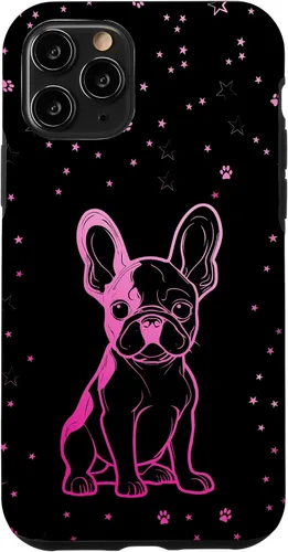 Vista 29 de Funda para iPhone 16 Bulldog francés con patrones abstractos para amantes de los perros