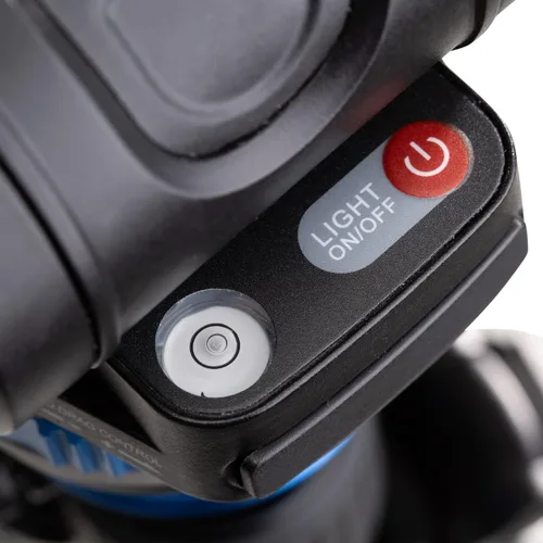 Vista 5 de Benro Aero 6 PRO - Trípode de viaje con monopie con cabezal de video fluido de base plana S6 PRO, 13.2 libras máximo, columna central de nivelación