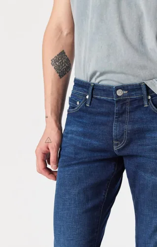 Vista 23 de Mavi Jake - Jeans para hombre, tiro regular, pierna ajustada