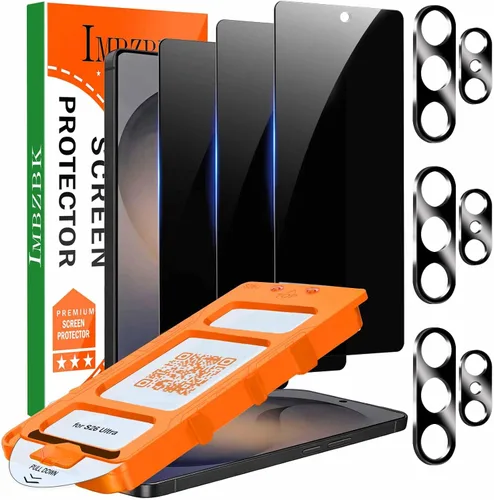 Vista 10 de IMBZBK [Eliminación automática de polvo] Paquete de 3 protectores de pantalla para Google Pixel 10 Pro [compatible con fundas de teléfono], 3
