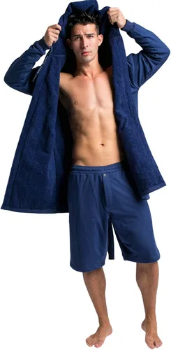 Vista 3 de DudeRobe Bata con capucha para hombre, como se ve en Shark Tank