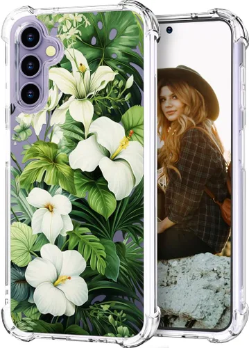 Vista 14 de Hungo Funda compatible con Samsung Galaxy S25 Plus / S24 Plus, diseño femenino estético de diseño femenino S24+ S25+ de astronauta de dibujos