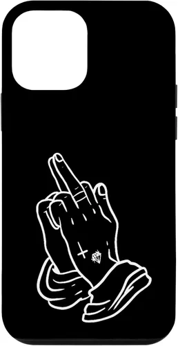 Vista 16 de Praying Hands Show Middle Finger Men's T-Shirt Women Case for iPhone 17