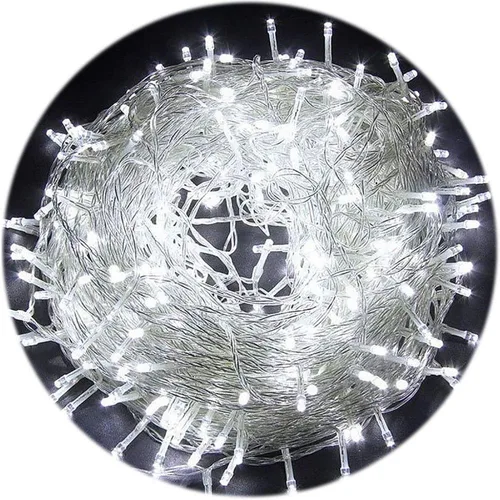 Vista 15 de Tira de luces de hadas de Navidad con cable negro de 33 pies, 100 luces LED para enchufar Extendable Black Lights with 8 Modes for Xmas Tree