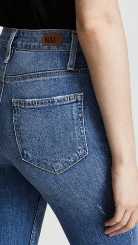 Vista 6 de PAIGE Sarah Transcend - Jeans rectos de tiro alto para mujer