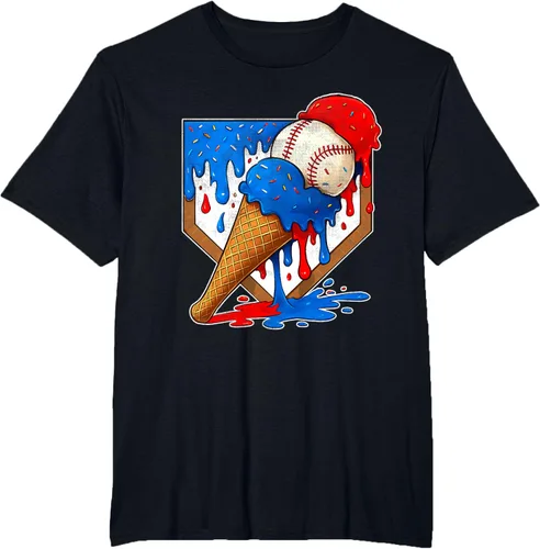 Vista 30 de Camiseta de béisbol desgastada para niños y jóvenes
