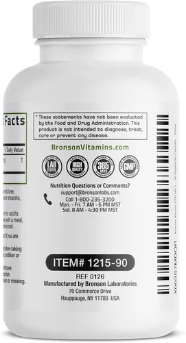 Vista 7 de Bronson Bacopa apoya la función cerebral saludable y el rendimiento mental, hierba tradicional, sin OGM, 90 cápsulas vegetarianas