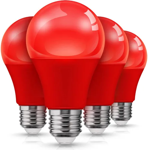 Vista 9 de L LOHAS LED Bombillas LED, Bombilla de Luz Ámbar para Ayuda del Sueño, A19 9W (Equivalente a 60 Vatios), Bloqueo de Luz Azul, Bombillas Regulables