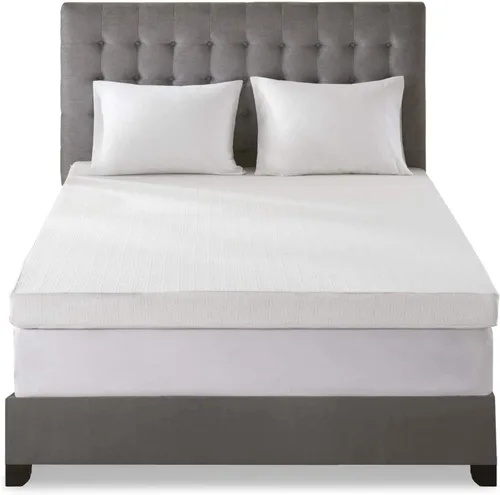 Vista 14 de Sleep Philosophy - Protector de colchón de espuma viscoelástica con gel, apto para todas las estaciones, lujoso e hipoalergénico