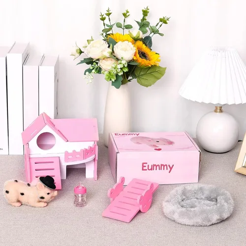 Vista 6 de Eummy Juego de Mini Animales de Silicona Cerdo, Juguetes de 5 Pulgadas para Niñas y Niños, Muñeca de Cerdito Linda y Realista de Cuerpo Suave