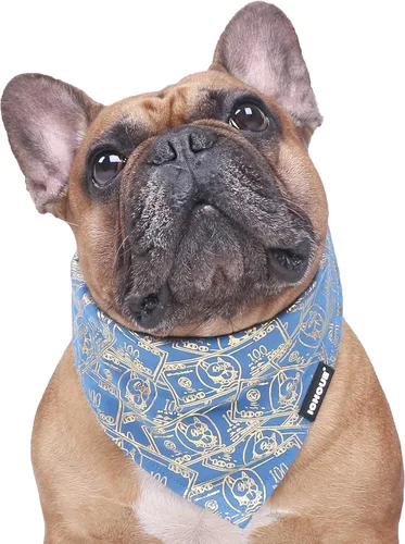 Vista 17 de iChoue Arnés para bulldog francés, ajustable, acolchado, hebilla bloqueada con asa para perros carlino francés, Boston Terrier inglés, azul, talla S