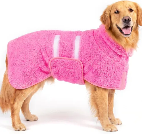 Vista 12 de Bienbee Albornoz para perro, súper absorbente para perros pequeños a Negro
