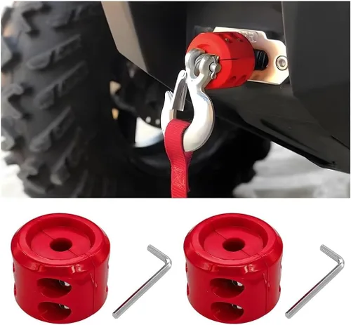 Vista 15 de Bittwee - Tapón de caucho para cabrestante de coche para ATV UTV camión, protector de gancho de cable para cuerda sintética, amortiguador de golpes