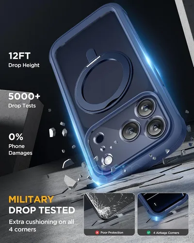 Vista 75 de Miracase Serie de vidrio para iPhone 11 de 6.1 pulgadas, funda protectora de cuerpo completo resistente mejorada con protector de pantalla de vidrio